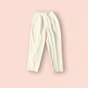 Tall size Pendleton wool high waist trousers